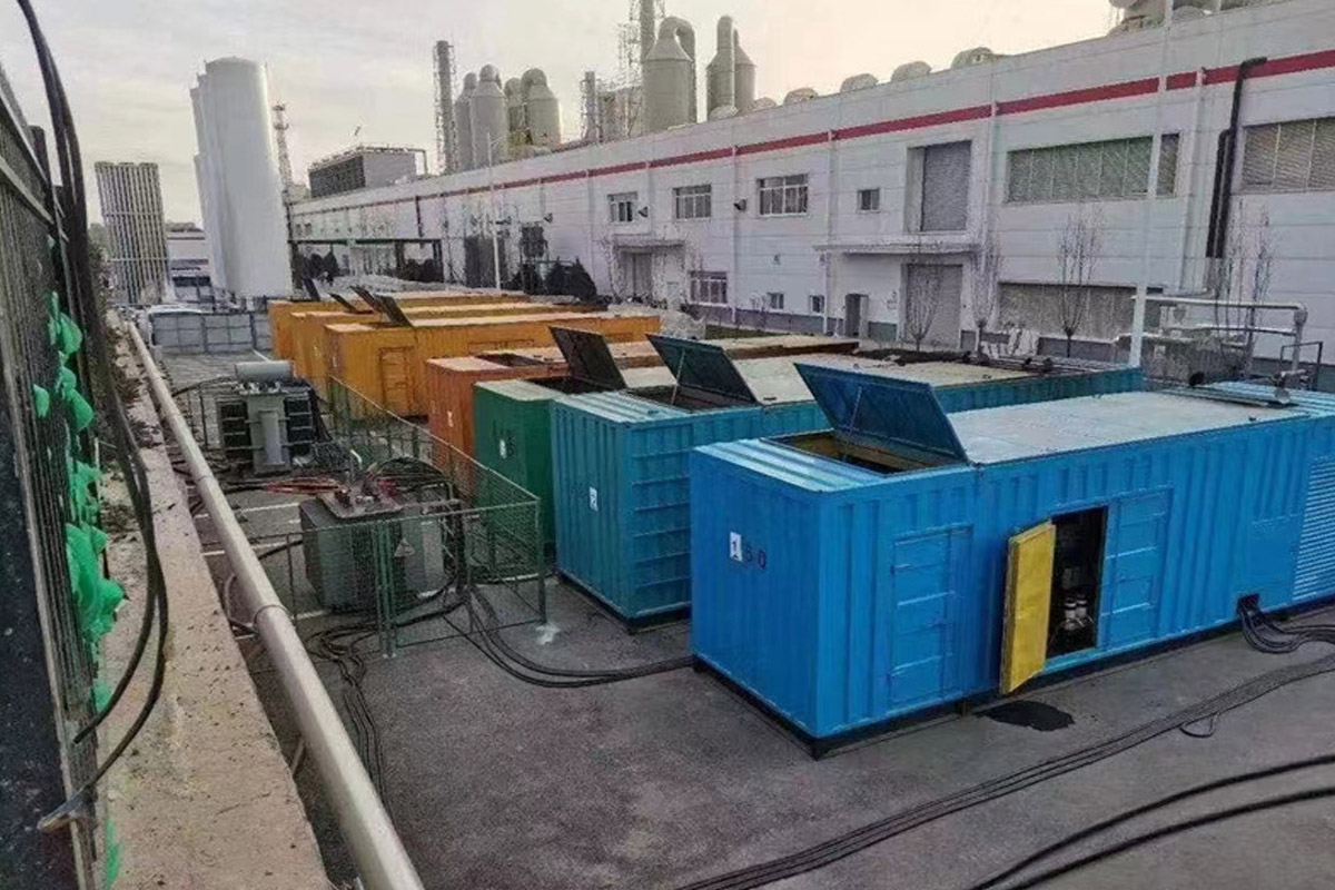 利州发电机租赁施工现场